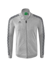 Erima Team Tracktop Essential Sports Jacket - comfortable, ribbed cuffs, side pockets - light grey/grey Men